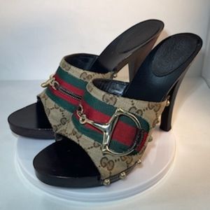 Gucci Icon Bit Clog Heel